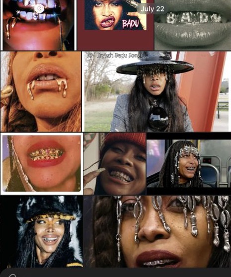 Erykah Badu — коллекция зубных украшений